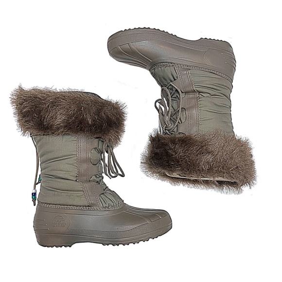 Vintage Sorel Kaufman Nylon Waterproof Snow Winter Rain Duck Boots, Sz 7 - Picture 3 of 12